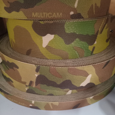 Rolls of Multicam webbing